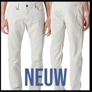 Neuw White Lou Slim Straight Cotton Stretch Denim Jeans (29x31)